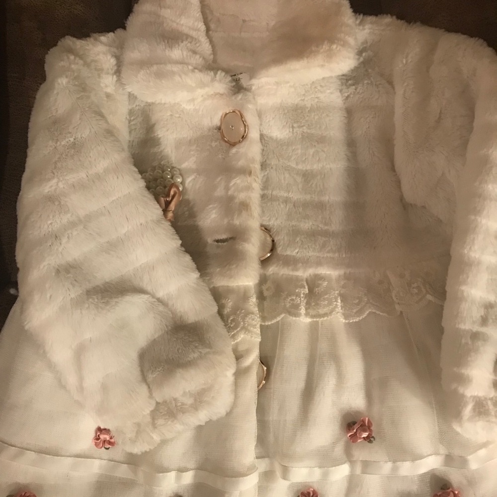 Girls fancy dress coat. Size 12.